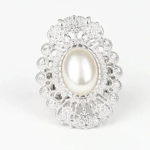 Radiantly Regal White Ring (75) - Picture 2 of 3